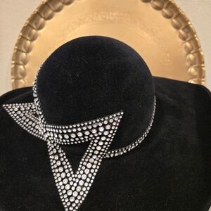 Jack MConnell Black Rhinestone Hat